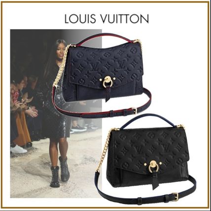 Louis Vuitton MONOGRAM EMPREINTE Monogram Blended Fabrics 3WAY Bi color Chain Leather 