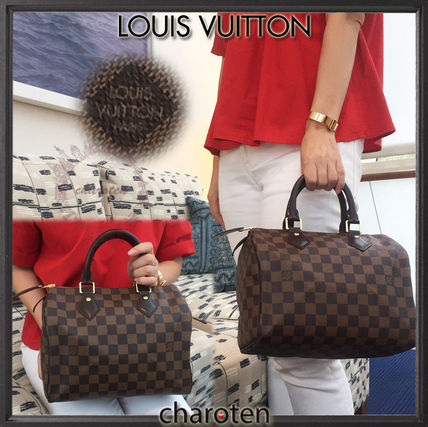 Louis Vuitton SPEEDY 2018 SS Other Plaid Patterns Canvas 2WAY Elegant Style Handbags 