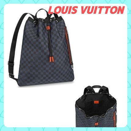 Louis Vuitton DAMIER COBALT 2019 20AW Other Plaid Patterns Casual Style Unisex Canvas A4 2WAY N40170 