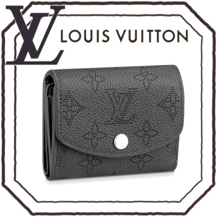 Louis Vuitton MAHINA Monogram Leather Folding Wallet Small Wallet Logo M67498 