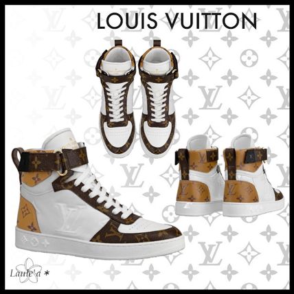 Louis Vuitton Monogram Rubber Sole Casual Style Leather Low Top Sneakers 1A7RN1 