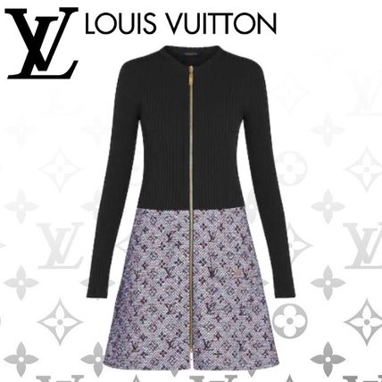Louis Vuitton 2020 SS Monogram Casual Style Office Style Logo Dresses 1A6848 