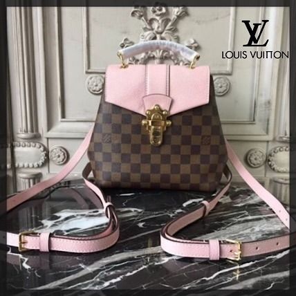 Louis Vuitton 2019 20AW Casual Style 2WAY Leather Elegant Style Logo Backpacks 