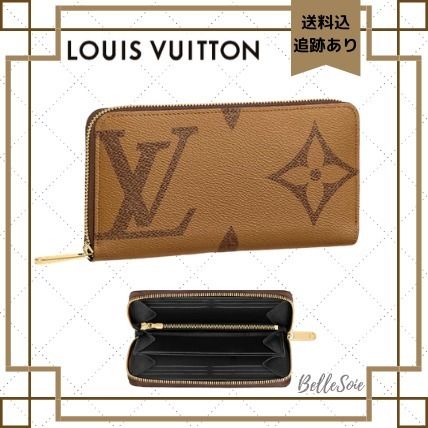 Louis Vuitton 2020 SS Monogram Canvas Leather Long Wallet Logo Long Wallets M69353 