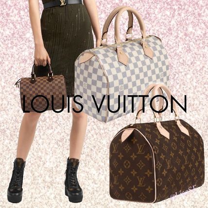 Louis Vuitton SPEEDY 2020 SS Other Plaid Patterns Monogram Canvas Blended Fabrics 3WAY M41109N41370N41365 