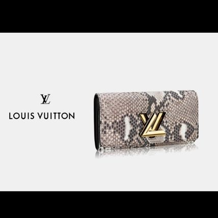 Louis Vuitton TWIST Python Logo Long Wallets 