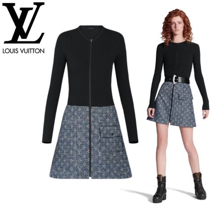 Louis Vuitton 2020 SS Bi Material Dress 1A60UE 