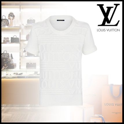 Louis Vuitton 2020 SS Crew Neck Casual Style Wool Plain Medium Short Sleeves 1A83DK 1A83DJ 1A83DI 1A83DH 