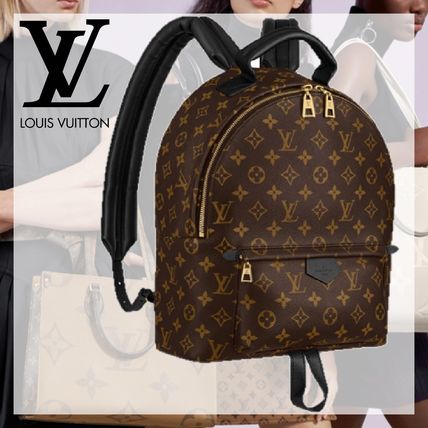 Louis Vuitton 2020 SS Monogram Casual Style Unisex Canvas A4 2WAY Plain Leather 