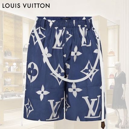 Louis Vuitton Short Monogram Casual Style Street Style Logo Shorts 