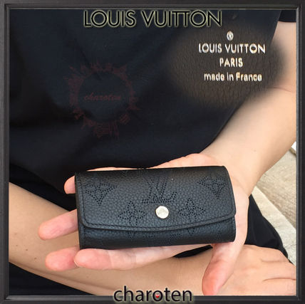 Louis Vuitton MAHINA 2017 SS Monogram Unisex Calfskin Plain Keychains &amp; Bag Charms 