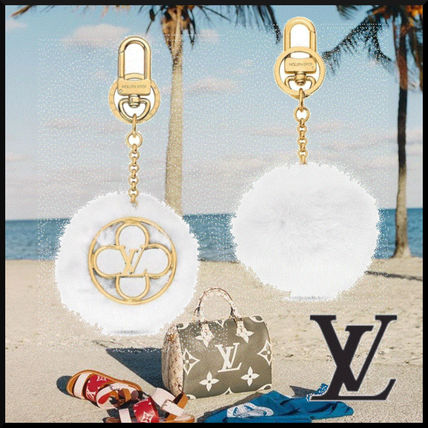 Louis Vuitton 2019 20AW Flower Finesse Fur Bag Charm And Key Holder M69001 