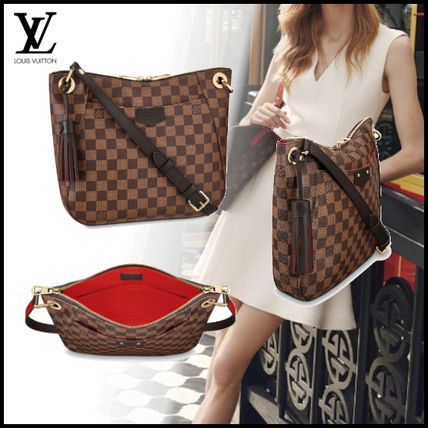 Louis Vuitton DAMIER 2017 18AW Other Plaid Patterns Canvas Tassel 2WAY Bi color 