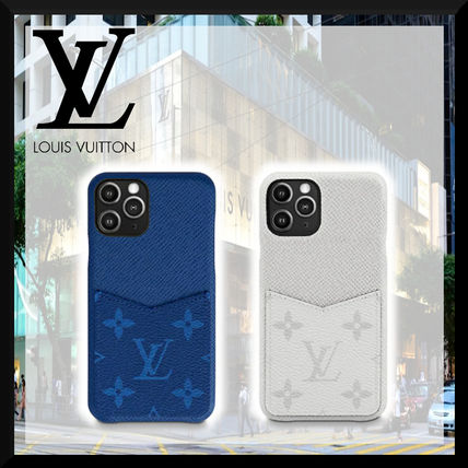 Louis Vuitton 2020 SS Plain Leather Logo iPhone 11 Pro Smart Phone Cases M30477 M30479 