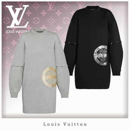 Louis Vuitton 2020 SS Lv Stamp Sweatshirt Dress 1A63HU 1A63HT 1A63HS 1A61FU 1A61FT 1A61FS 1A61FR 