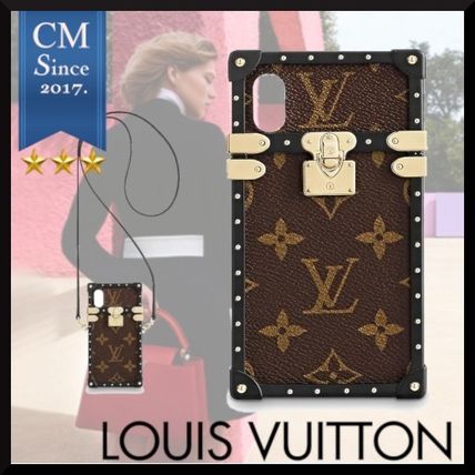 Louis Vuitton Monogram Leather iPhone X iPhone XS Smart Phone Cases 