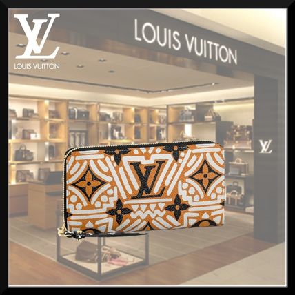 Louis Vuitton 2020 21AW Monogram Leather Long Wallet Logo Long Wallets M69437 