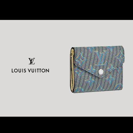 Louis Vuitton 2020 Cruise Canvas Leather Folding Wallet Small Wallet Logo 