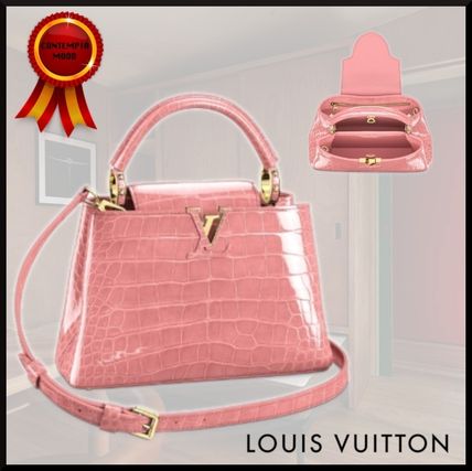Louis Vuitton CAPUCINES 2020 SS Casual Style Crocodile 3WAY Other Animal Patterns Leather 