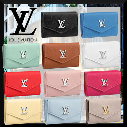 Louis Vuitton 2020 SS Unisex Plain Leather Folding Wallet Small Wallet Logo M69339 M68483 M67858 M67859 M67860 M68482 M67862 M68481 M67861 M63921 