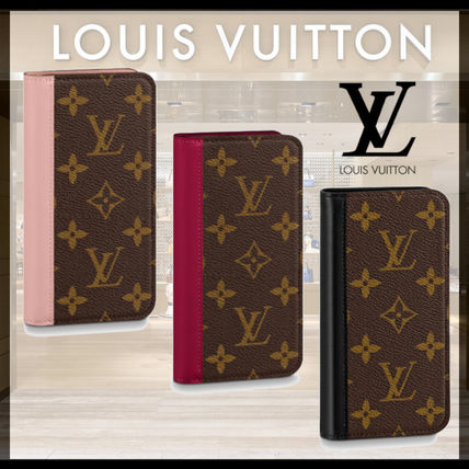 Louis Vuitton 2019 20AW Monogram Unisex Leather iPhone X iPhone XS Max iPhone XR M68687 M68686 M68685 