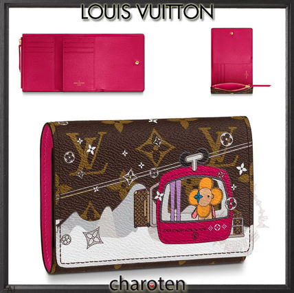 Louis Vuitton MONOGRAM 2019 20AW Monogram Unisex Calfskin Canvas Leather Folding Wallet 