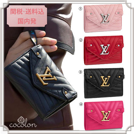 Louis Vuitton 2018 19AW 18 19AW [Louis Vuitton] NEW WAVE COMPACT WALLET CALF LEATHER 