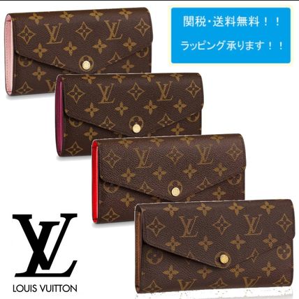 Louis Vuitton PORTEFEUILLE SARAH 2017 18AW Monogram Canvas Long Wallets M62234 M62236 M62235 M60531 