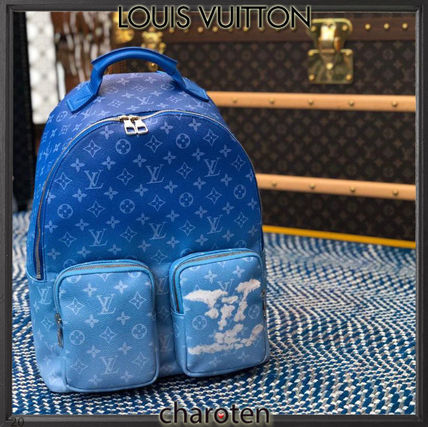 Louis Vuitton MONOGRAM 2020 21AW Monogram Casual Style Unisex Calfskin Canvas Street Style A4 