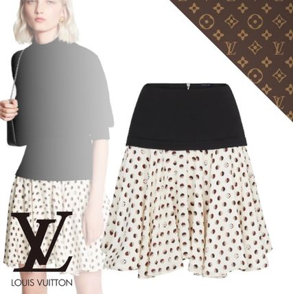 Louis Vuitton MONOGRAM 2019 20AW Monogram Bi Material Miniskirt 1A83O0 