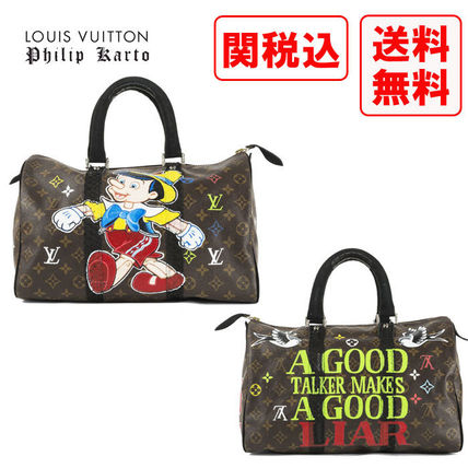 Louis Vuitton Street Style Leather Boston &amp; Duffles 