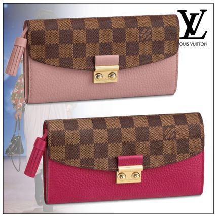 Louis Vuitton Canvas Logo Long Wallets N60215 N60207 