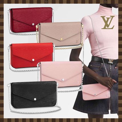 Louis Vuitton EPI Calfskin Canvas Blended Fabrics Street Style Chain Plain M62648 M68629 M68758 M41559 M62467 