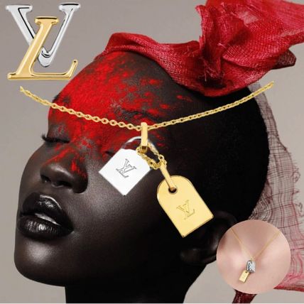 Louis Vuitton Costume Jewelry Casual Style Party Style Brass Elegant Style 