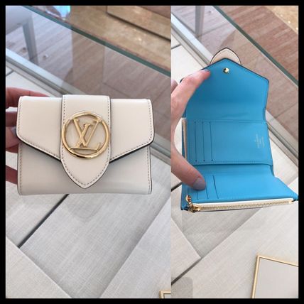 Louis Vuitton PONT NEUF 2020 SS Monogram Canvas Leather Folding Wallet Logo Folding Wallets M69177 M69175 M69176 