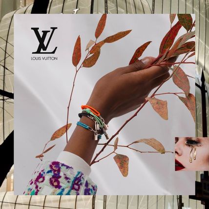 Louis Vuitton LOCKIT 2020 SS Unisex Collaboration Chain Silver Bracelets 