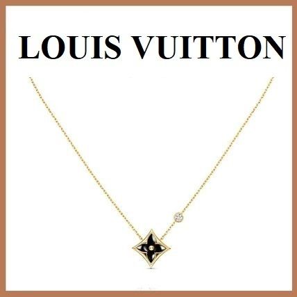 Louis Vuitton 2020 SS Color Blossom Bb Star Pendant Yellow Gold Onyx And Diamond Q93699 