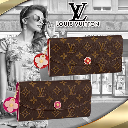 Louis Vuitton MONOGRAM Leather Long Wallets M68331 M68313 