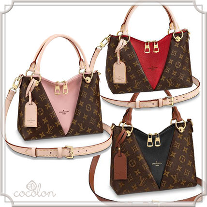 Louis Vuitton MONOGRAM 2019 SS [Louis Vuitton] V TOTE BB 2WAY HAND BAG SHOULDER BAG BICOLOR 