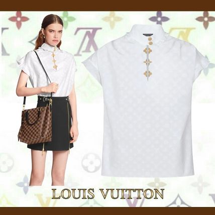 Louis Vuitton 2020 SS Frill Blouse 1A5M09 1A5M08 1A5M07 1A5M06 1A5M05 1A5M04 