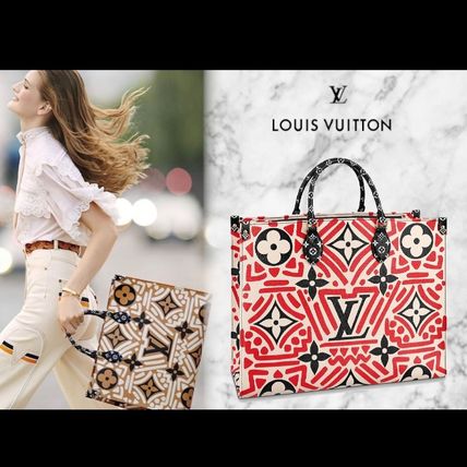 Louis Vuitton 2020 21AW Monogram Casual Style Unisex Tie dye 2WAY Leather Totes 