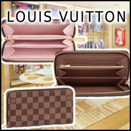 Louis Vuitton ZIPPY WALLET rose ballerine brown long wallets N41661 N60046 