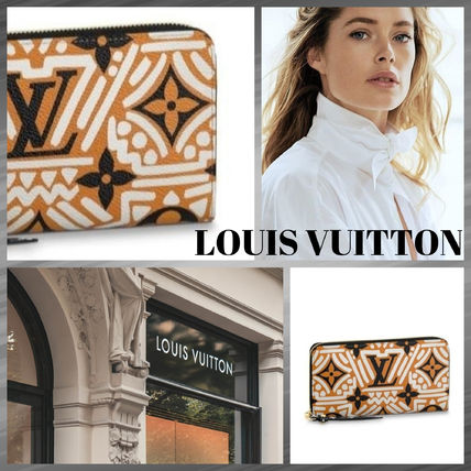 Louis Vuitton 2020 21AW Leather Long Wallet Logo Long Wallets 