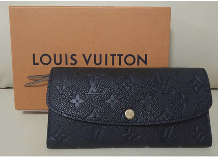 Louis Vuitton PORTEFEUILLE EMILIE Monogram Leather Logo Long Wallets M62369 M69417 