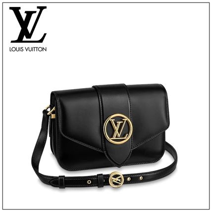 Louis Vuitton PONT NEUF 2020 SS Casual Style Calfskin Plain Leather Party Style 