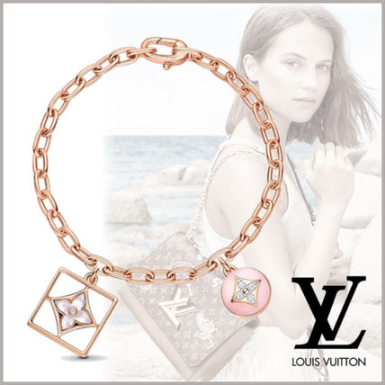 Louis Vuitton 2020 SS Casual Style Flower Chain Party Style 18K Gold Elegant Style Q95756 