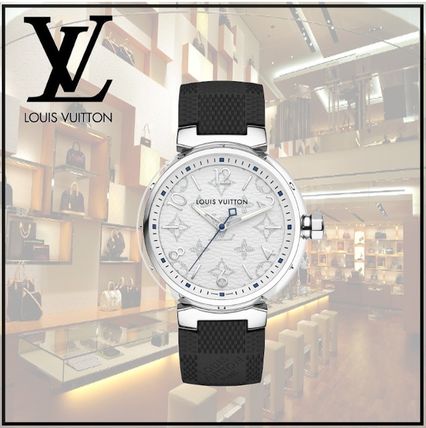 Louis Vuitton Leather Analog Watches QA114Z 