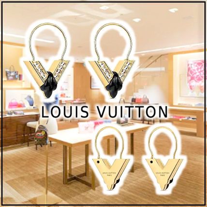 Louis Vuitton THE GREAT ESSENTIAL HOOP EARRINGS gold eariings M68915 