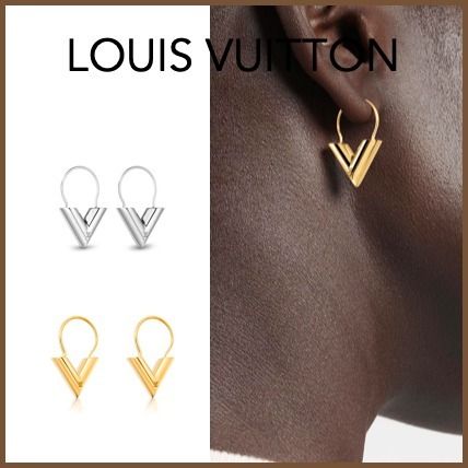 Louis Vuitton Casual Style Brass Elegant Style Earrings M63199 M61088 