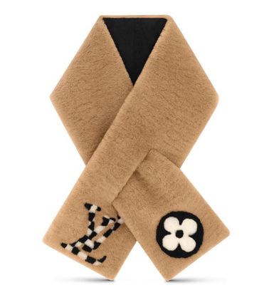 Louis Vuitton Knit &amp; Fur Scarves 